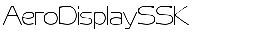 AeroDisplaySSK - Download Thousands of Free Fonts at FontZone.net