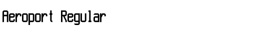 Aeroport Regular - Download Thousands of Free Fonts at FontZone.net