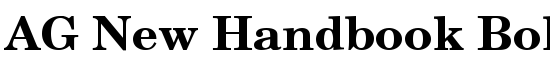 AG New Handbook Bold Bold - Download Thousands of Free Fonts at FontZone.net