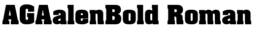 AGAalenBold Roman - Download Thousands of Free Fonts at FontZone.net