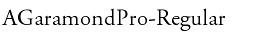 AGaramondPro-Regular - Download Thousands of Free Fonts at FontZone.net