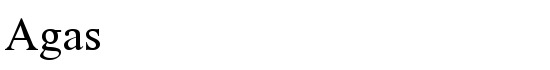 Agas - Download Thousands of Free Fonts at FontZone.net