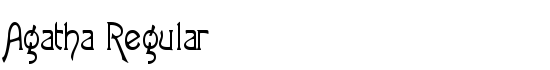 Agatha Regular - Download Thousands of Free Fonts at FontZone.net
