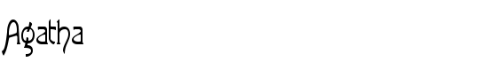 Agatha - Download Thousands of Free Fonts at FontZone.net