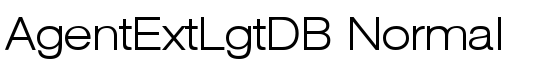 AgentExtLgtDB Normal - Download Thousands of Free Fonts at FontZone.net