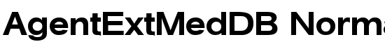 AgentExtMedDB Normal - Download Thousands of Free Fonts at FontZone.net