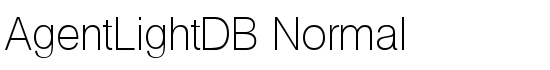 AgentLightDB Normal - Download Thousands of Free Fonts at FontZone.net