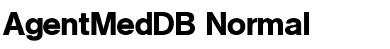 AgentMedDB Normal - Download Thousands of Free Fonts at FontZone.net
