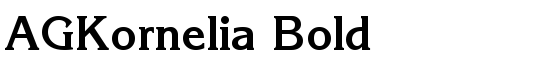 AGKornelia Bold - Download Thousands of Free Fonts at FontZone.net