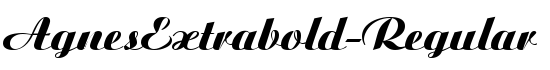 AgnesExtrabold-Regular - Download Thousands of Free Fonts at FontZone.net