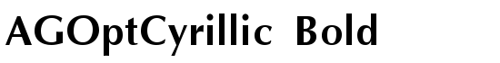AGOptCyrillic Bold - Download Thousands of Free Fonts at FontZone.net