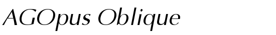 AGOpus Oblique - Download Thousands of Free Fonts at FontZone.net