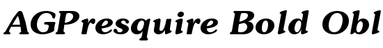 AGPresquire Bold Oblique - Download Thousands of Free Fonts at FontZone.net