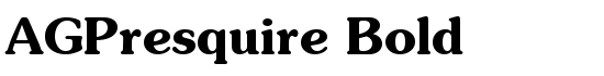 AGPresquire Bold - Download Thousands of Free Fonts at FontZone.net
