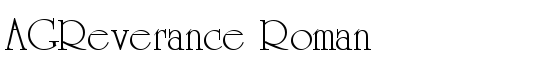 AGReverance Roman - Download Thousands of Free Fonts at FontZone.net