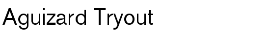 Aguizard Tryout - Download Thousands of Free Fonts at FontZone.net