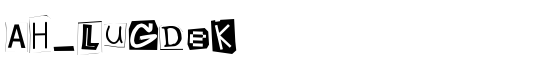 AH_LuGDeK - Download Thousands of Free Fonts at FontZone.net