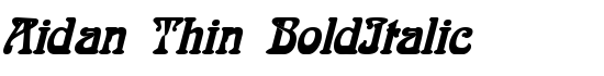 Aidan Thin BoldItalic - Download Thousands of Free Fonts at FontZone.net