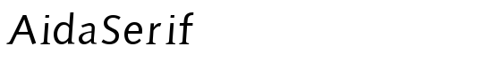 AidaSerif - Download Thousands of Free Fonts at FontZone.net