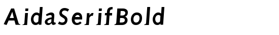 AidaSerifBold - Download Thousands of Free Fonts at FontZone.net