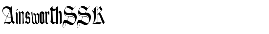 AinsworthSSK - Download Thousands of Free Fonts at FontZone.net