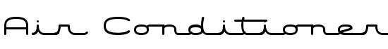 Air Conditioner - Download Thousands of Free Fonts at FontZone.net