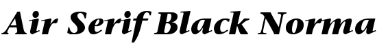 Air Serif Black Normal-Italic - Download Thousands of Free Fonts at FontZone.net