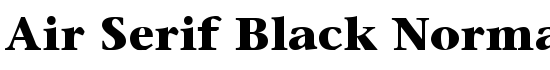 Air Serif Black Normal - Download Thousands of Free Fonts at FontZone.net