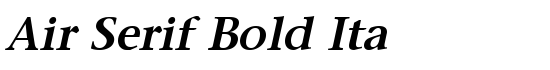 Air Serif Bold Ita - Download Thousands of Free Fonts at FontZone.net