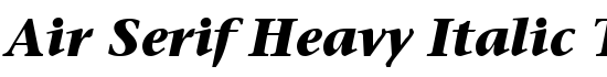 Air Serif Heavy Italic T. - Download Thousands of Free Fonts at FontZone.net
