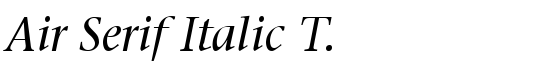 Air Serif Italic T. - Download Thousands of Free Fonts at FontZone.net