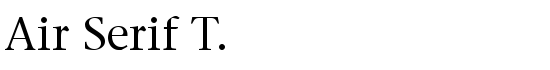 Air Serif T. - Download Thousands of Free Fonts at FontZone.net
