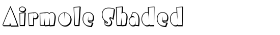 Airmole Shaded - Download Thousands of Free Fonts at FontZone.net