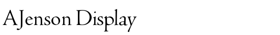 AJenson Display - Download Thousands of Free Fonts at FontZone.net