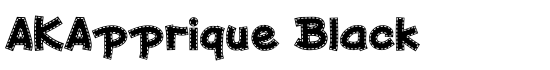 AKApprique Black - Download Thousands of Free Fonts at FontZone.net