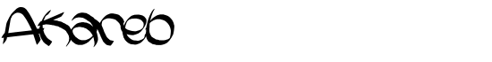 Akareb - Download Thousands of Free Fonts at FontZone.net