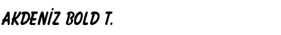 Akdeniz Bold T. - Download Thousands of Free Fonts at FontZone.net