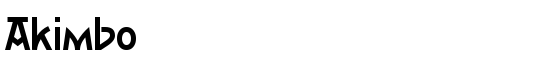 Akimbo - Download Thousands of Free Fonts at FontZone.net