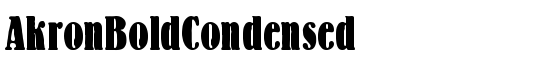 AkronBoldCondensed - Download Thousands of Free Fonts at FontZone.net