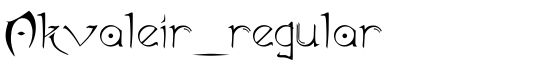Akvaleir_regular - Download Thousands of Free Fonts at FontZone.net
