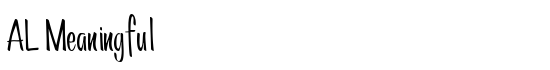 AL Meaningful - Download Thousands of Free Fonts at FontZone.net