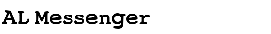 AL Messenger - Download Thousands of Free Fonts at FontZone.net