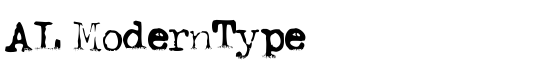 AL ModernType - Download Thousands of Free Fonts at FontZone.net