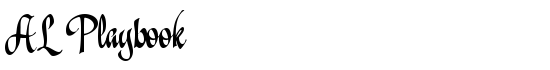 AL Playbook - Download Thousands of Free Fonts at FontZone.net