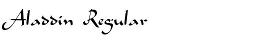 Aladdin Regular - Download Thousands of Free Fonts at FontZone.net