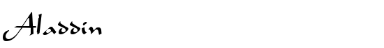 Aladdin - Download Thousands of Free Fonts at FontZone.net
