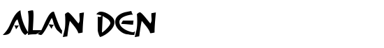Alan Den - Download Thousands of Free Fonts at FontZone.net
