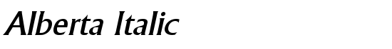 Alberta Italic - Download Thousands of Free Fonts at FontZone.net