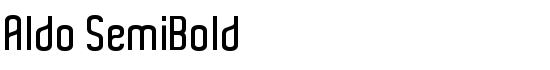 Aldo SemiBold - Download Thousands of Free Fonts at FontZone.net