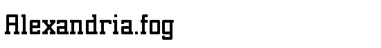 Alexandria.fog - Download Thousands of Free Fonts at FontZone.net
